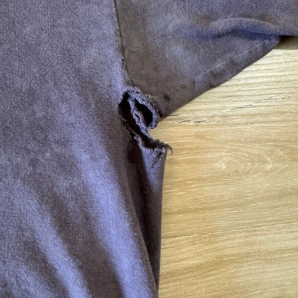 Y2K Big Head Todd & The Monsters Purple And White Shirt Size XL Distressed Rock - Picture 5 of 11